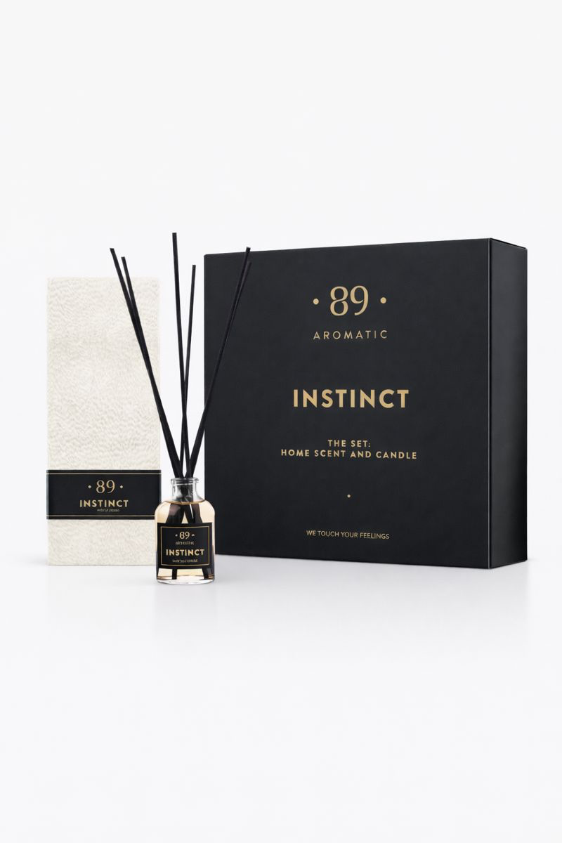 Instinct-Duft og parfymert stearinlys
